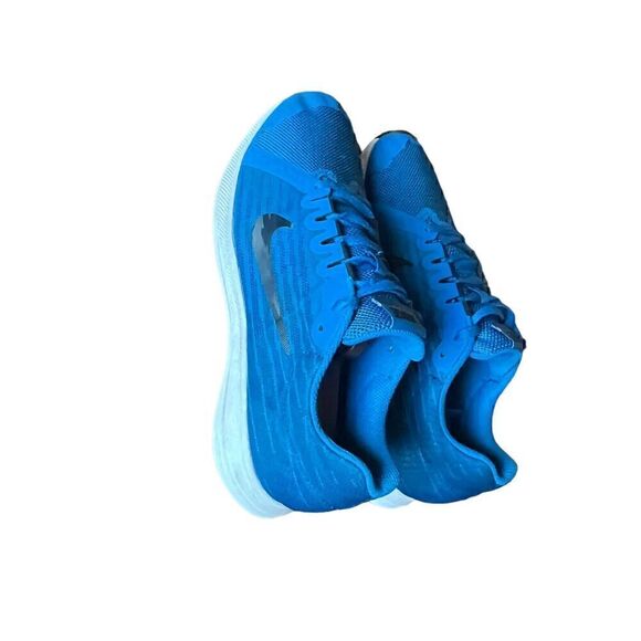 Nike Downshifter Girls Size 7Y Womens 8.5 Sneakers Blue W Black Swoosh - Picture 7 of 10